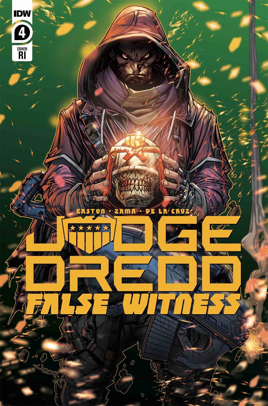 Judge Dredd False Witness #4 Cover B Incentive Jonboy Meyers Variant Cover