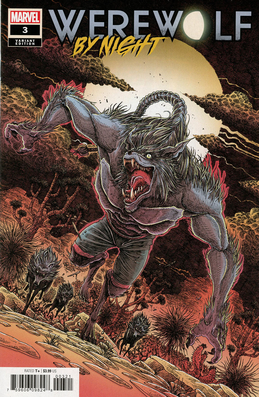 Werewolf By Night Vol 3 #3 Cover B Incentive James Stokoe Variant Cover