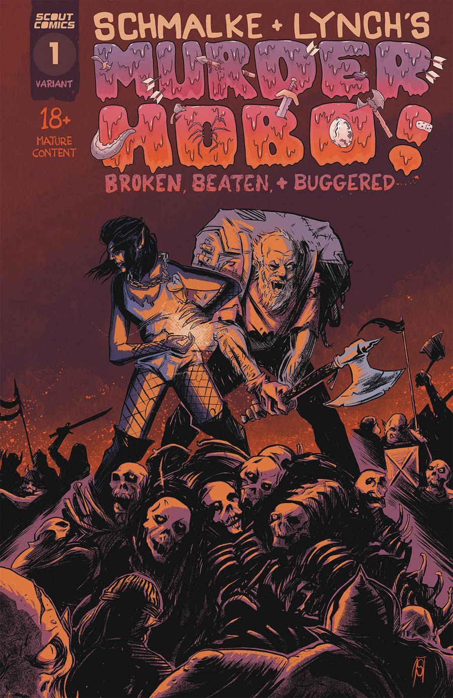 Murder Hobo Broken Beaten & Buggered #1 Cover B Variant Joseph Schmalke Cover