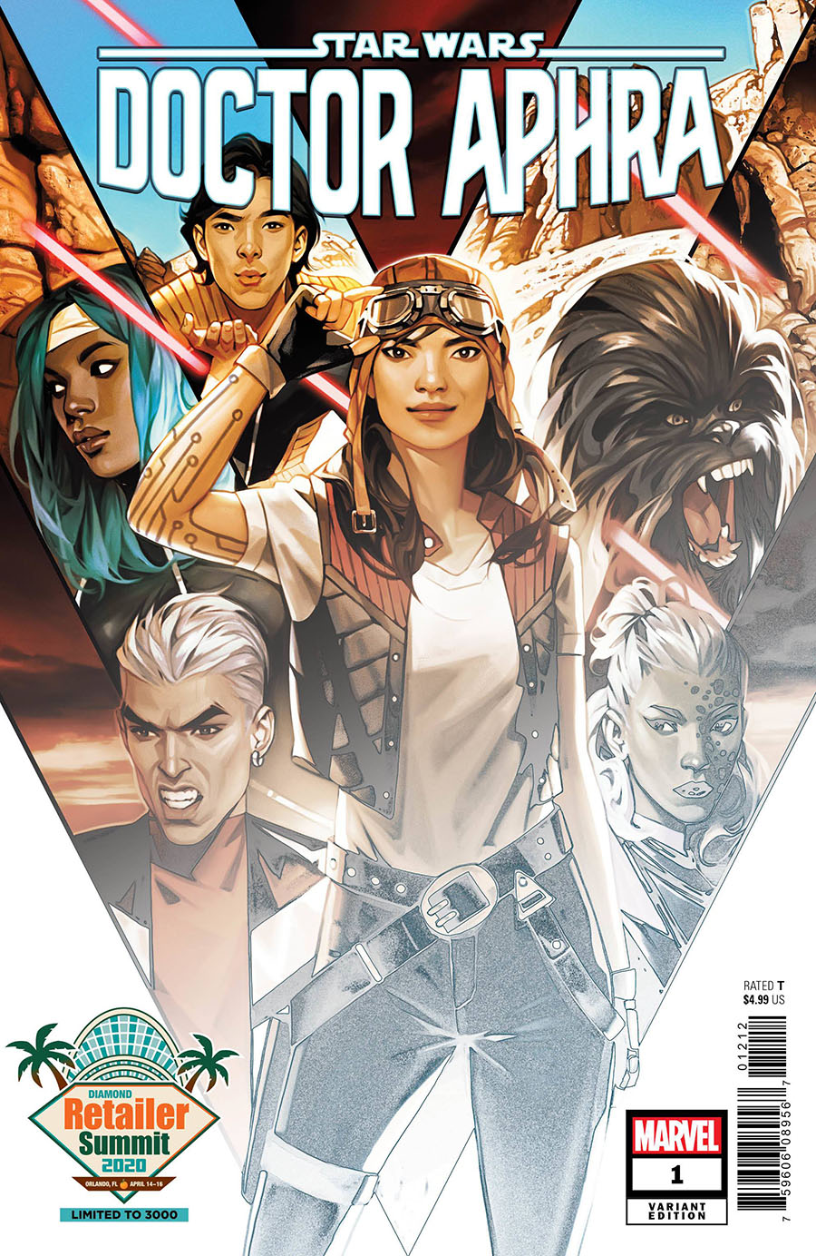 Star Wars Doctor Aphra Vol 2 #1 Cover E Retailer Summit 2020 Valentina Remenar Variant Cover