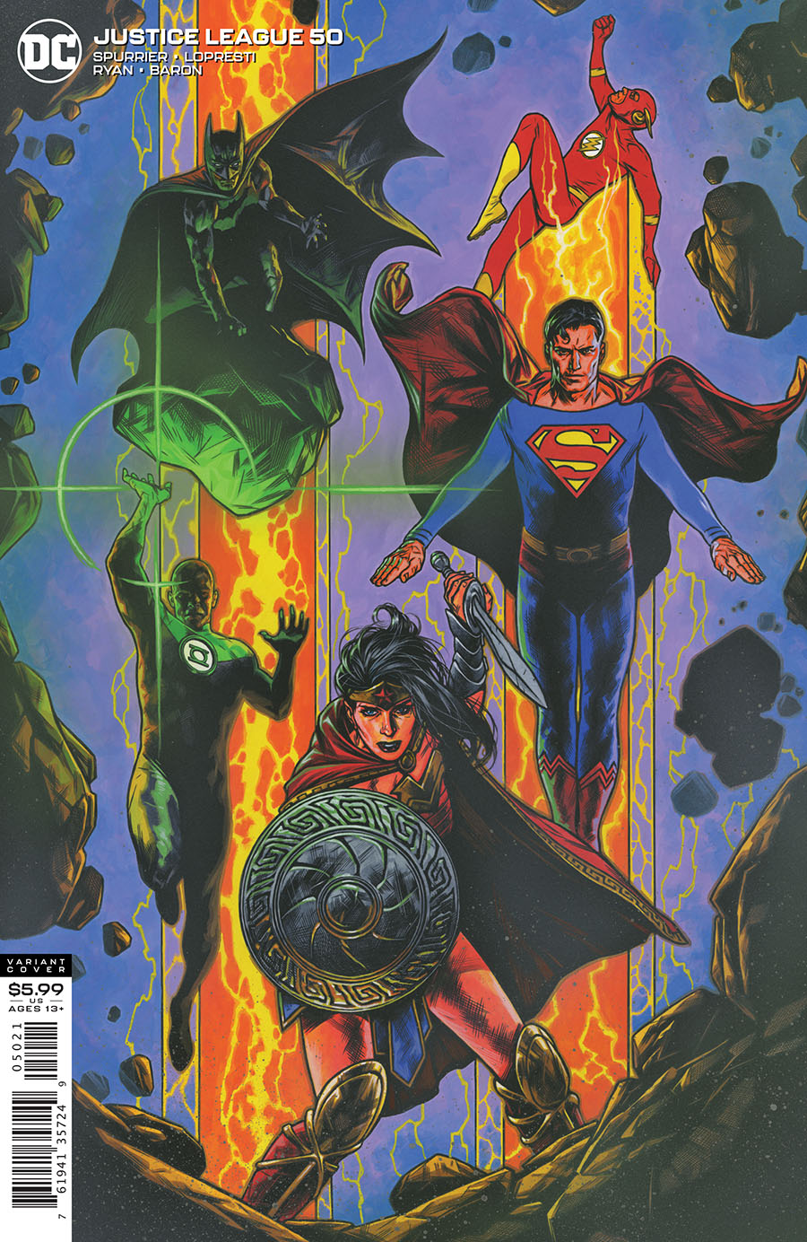 Justice League Vol 4 #50 Cover B Variant Travis Charest Cover