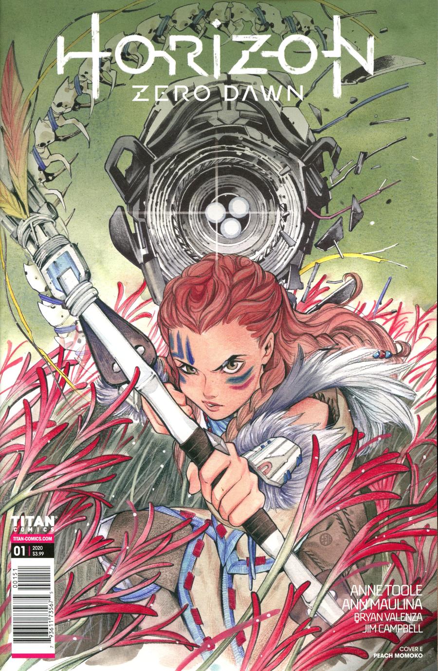 Horizon Zero Dawn #1 Cover E Variant Peach Momoko Cover