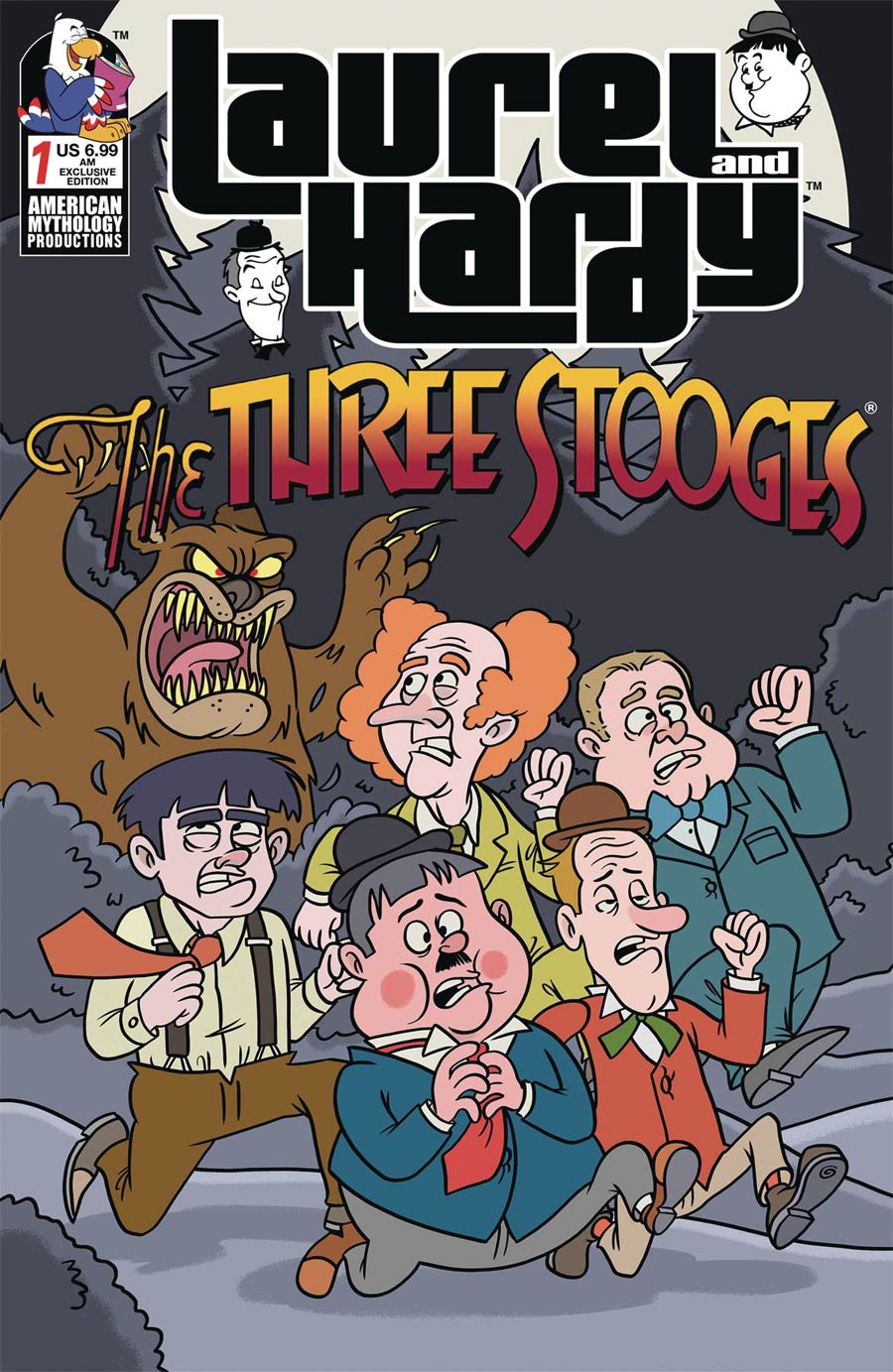 Laurel And Hardy Meet The Three Stooges #1 Cover D American Mythology Exclusive Dean Rankine Variant Cover