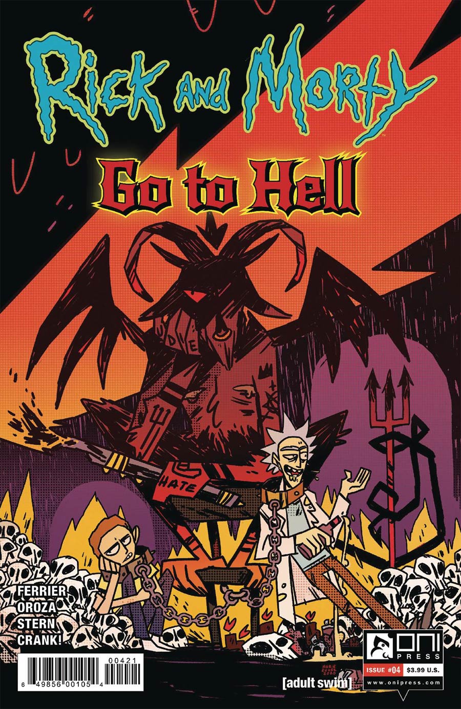 Rick And Morty Go To Hell #4 Cover B Variant Marie Enger Cover