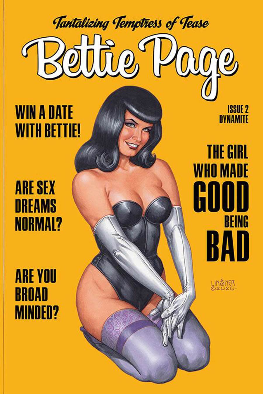 Bettie Page Vol 3 #2 Cover C Variant Joseph Michael Linsner Cover