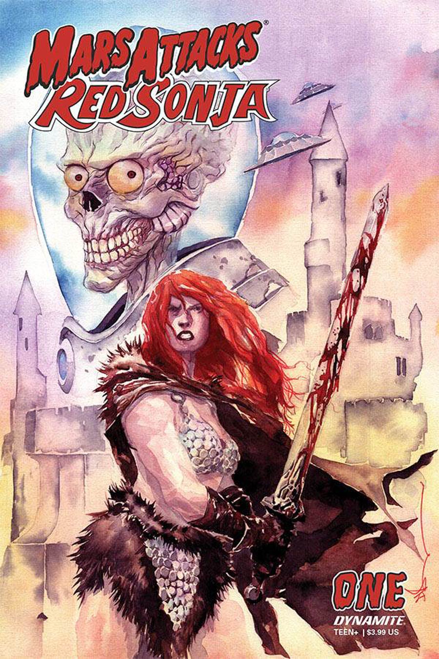 Mars Attacks Red Sonja #1 Cover B Variant Dustin Nguyen Cover