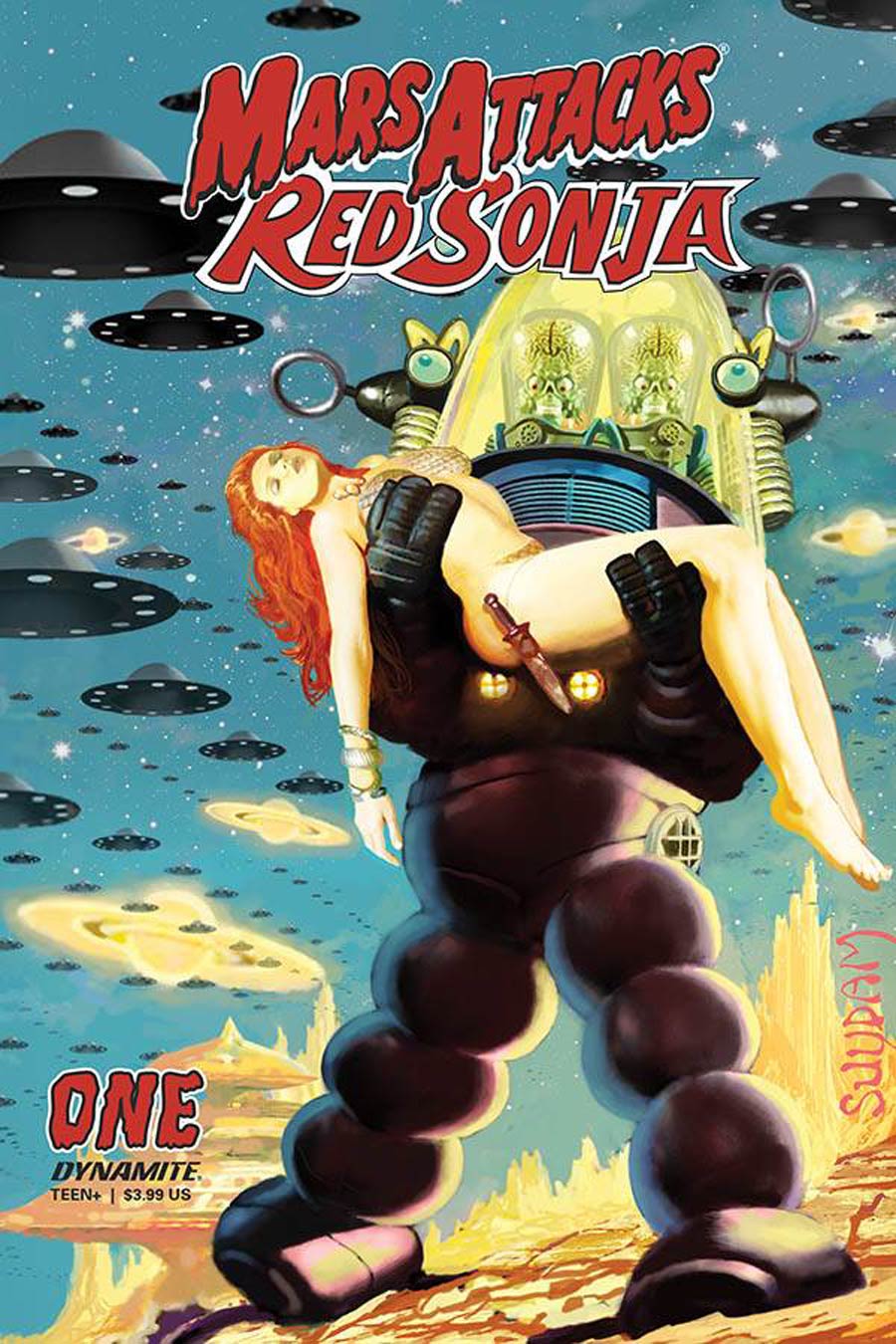 Mars Attacks Red Sonja #1 Cover C Variant Arthur Suydam Cover