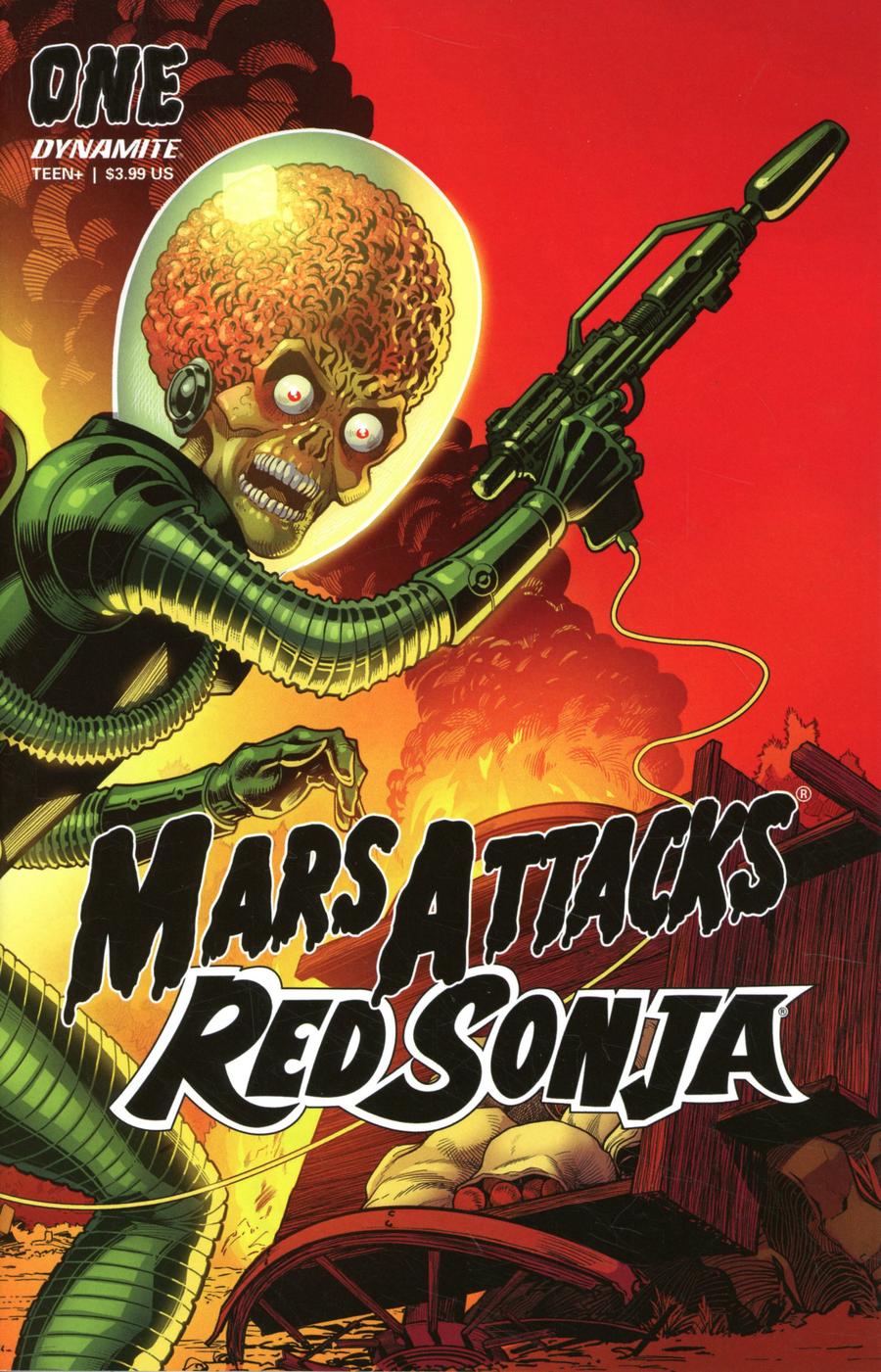 Mars Attacks Red Sonja #1 Cover E Variant Barry Kitson Card Homage Cover