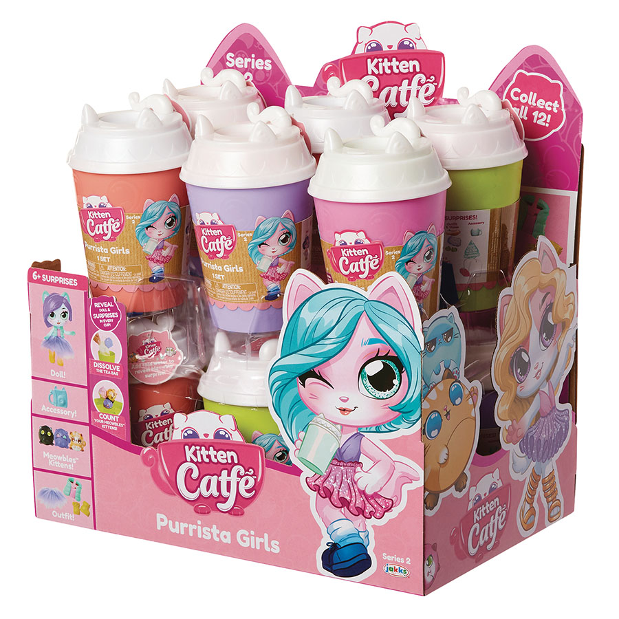 Kitten Catfe Purrista Girls Doll Series 2 Blind Mystery Box Display