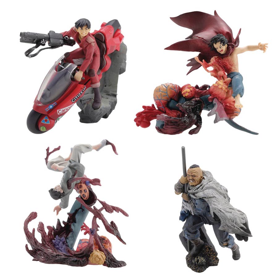 Akira MiniQ Trading Figure Part 4 Battle Blind Mystery Box 6-Piece Display