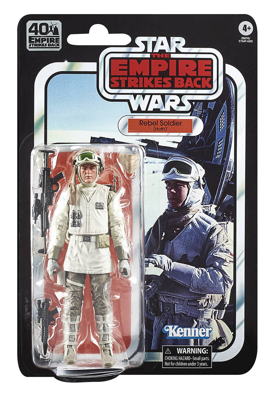 Star Wars Black Series Empire Strikes Back 40th Anniversary Hoth Rebel Soldier 6-Inch Action Figure Case