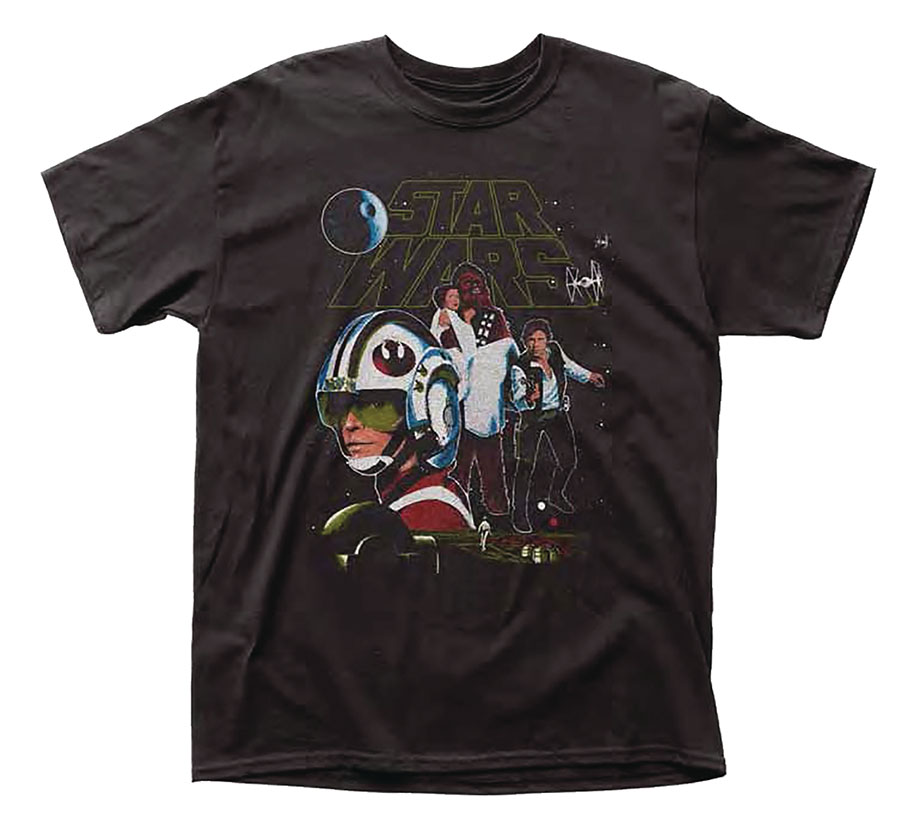 Star Wars A New Hope Retro Previews Exclusive T-Shirt Large