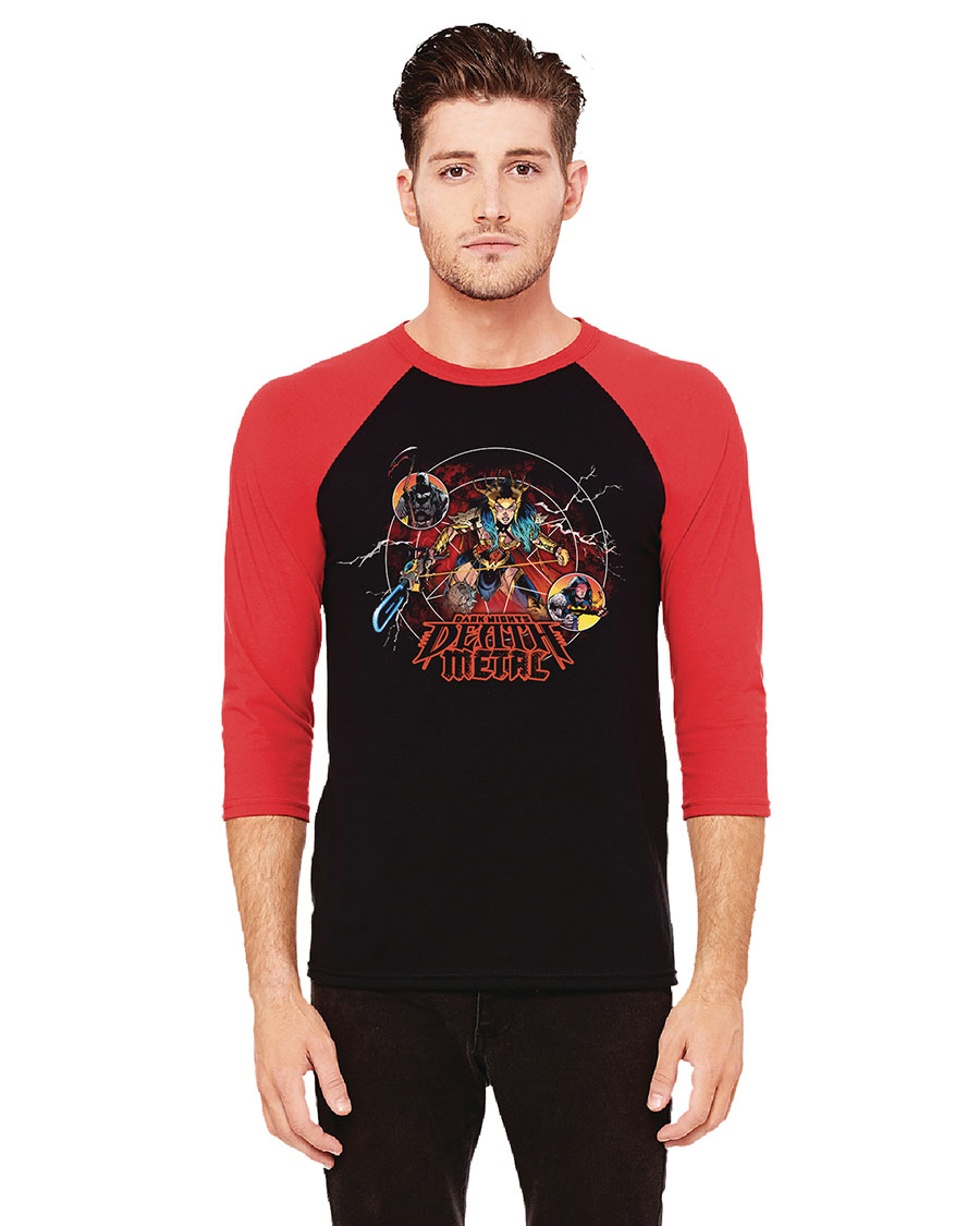 Dark Nights Death Metal Baseball Shirt Medium