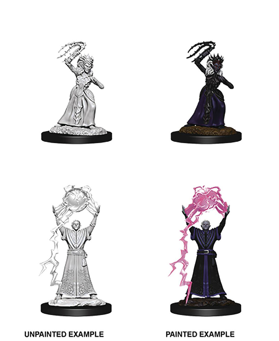 Dungeons & Dragons Nolzars Marvelous Miniature - Drow Mage & Drow Priestess