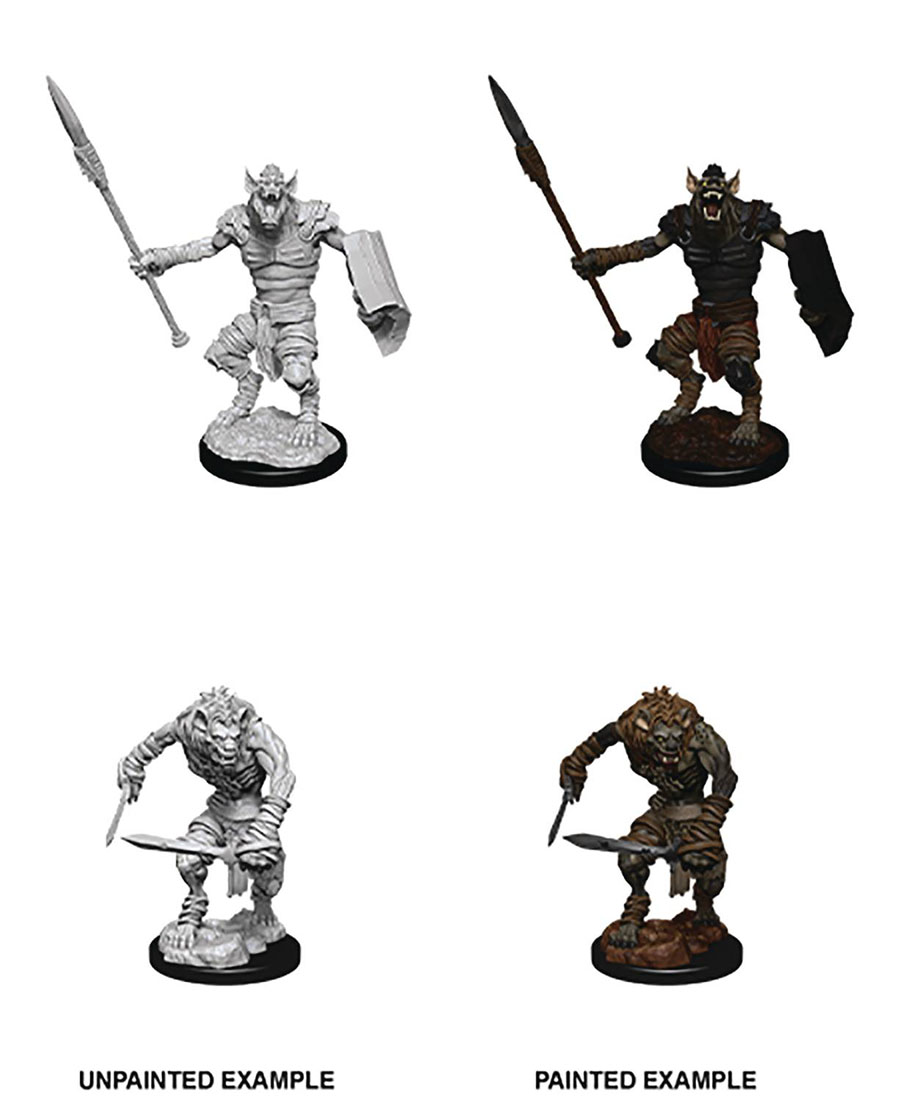 Dungeons & Dragons Nolzars Marvelous Miniature - Gnoll & Gnoll Flesh Gnawer
