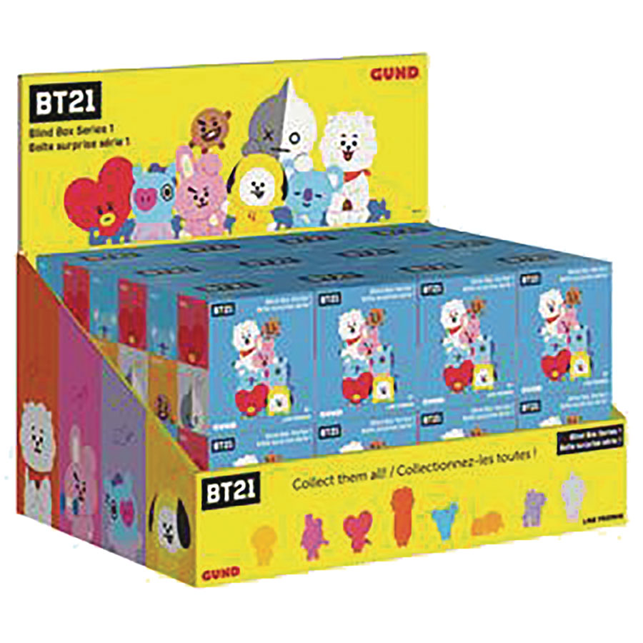 BT21 Plush Blind Mystery Box 24-Piece Display