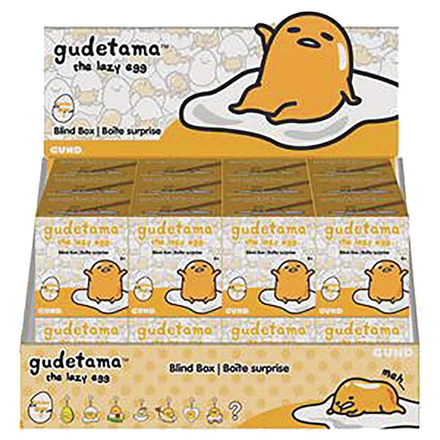 Gudetama Plush Series 2 Blind Mystery Box 24-Piece Display