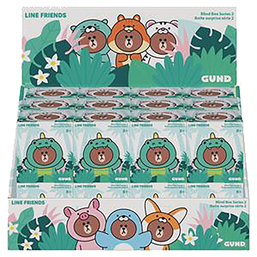 Line Friends Plush Series 2 Blind Mystery Box 24-Piece Display
