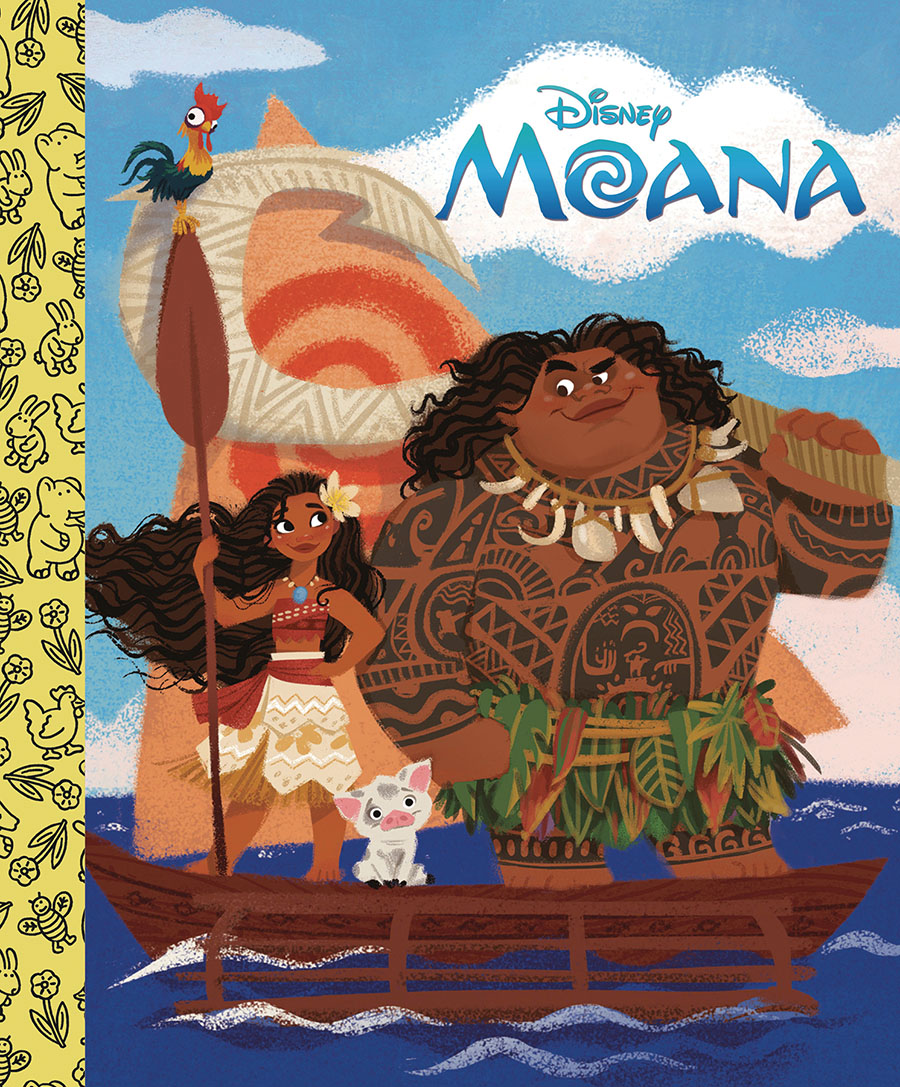 Disneys Moana Little Golden Board Book HC