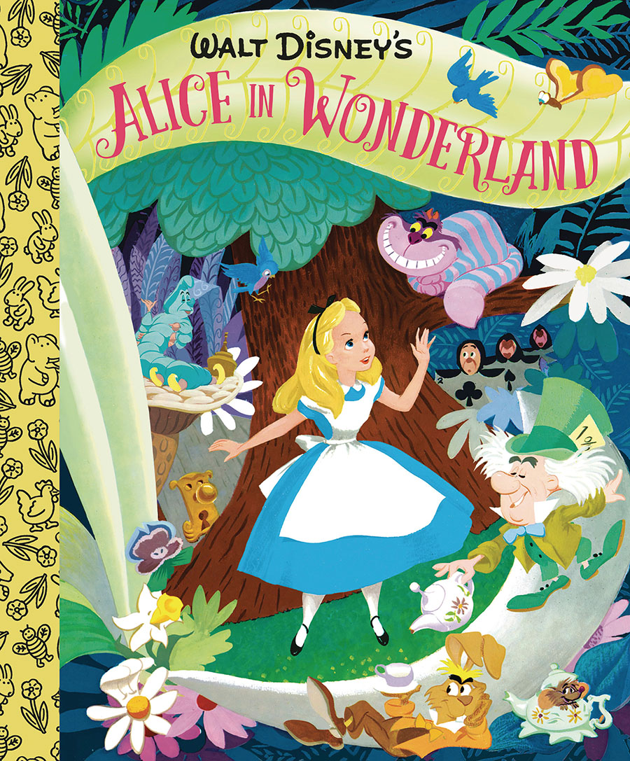 Walt Disneys Alice In Wonderland Little Golden Board Book HC