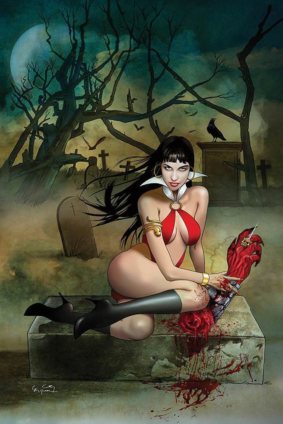 Vampirella Vol 8 #13 Cover Q Incentive Ergun Gunduz Virgin Cover