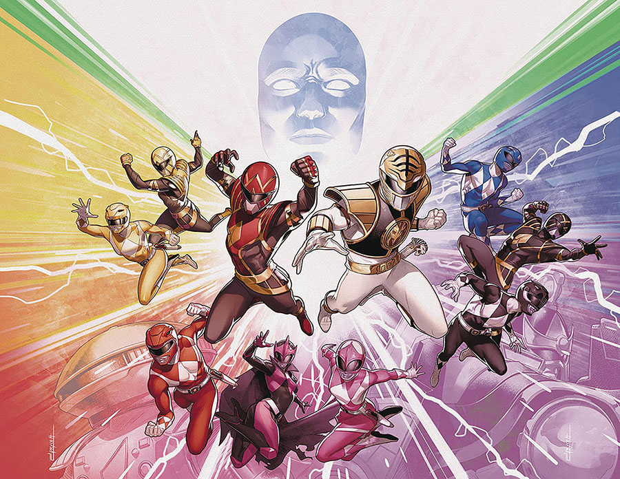 Mighty Morphin Power Rangers (BOOM Studios) #50 Cover H DF Foil Variant Cover Signed By Ryan Parrott