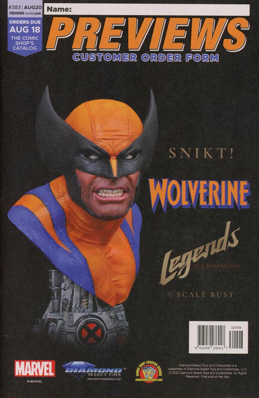 Marvel Previews Vol 5 #2 August 2020 - FREE -