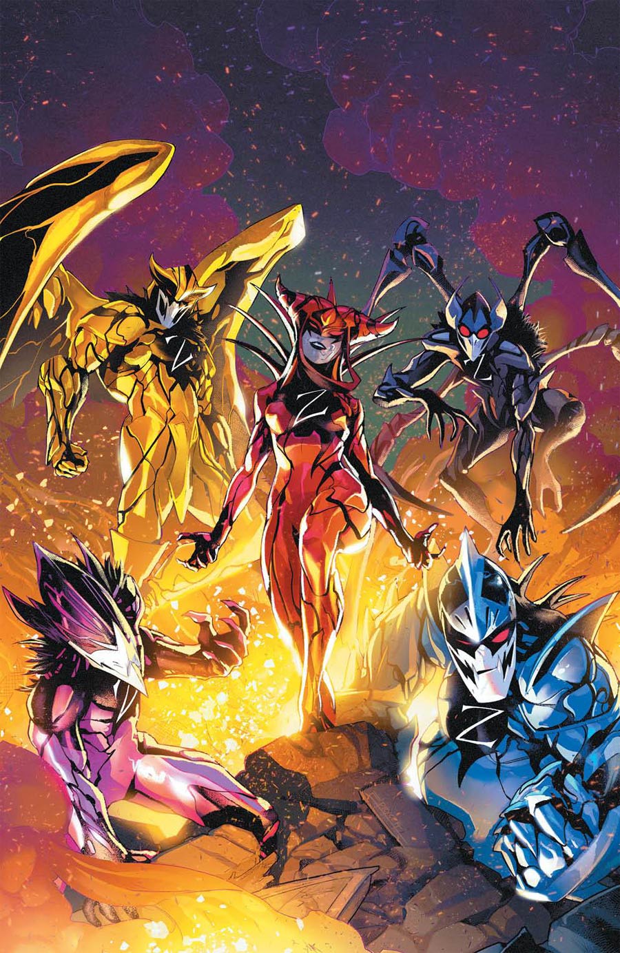 Mighty Morphin Power Rangers (BOOM Studios) #53 Cover D Incentive Jamal Campbell Variant Cover