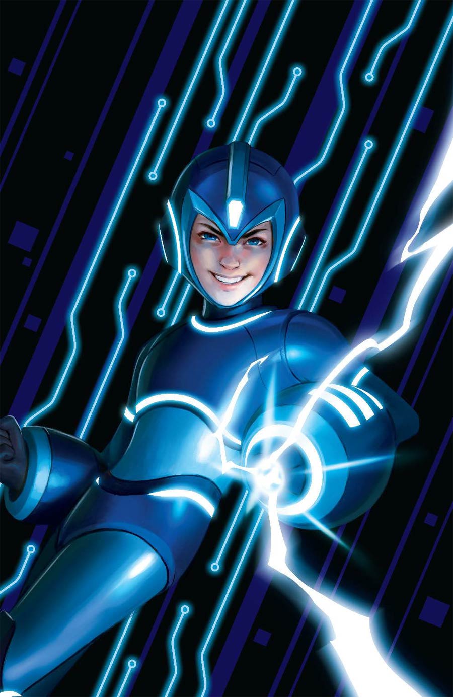 Mega Man Fully Charged #1 Cover D Incentive Miguel Mercado Level Up Variant Cover