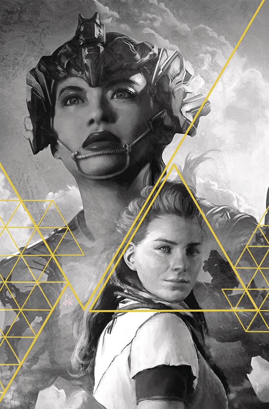 Horizon Zero Dawn #1 Cover J Incentive Stanley Artgerm Lau Gold Ink Cover