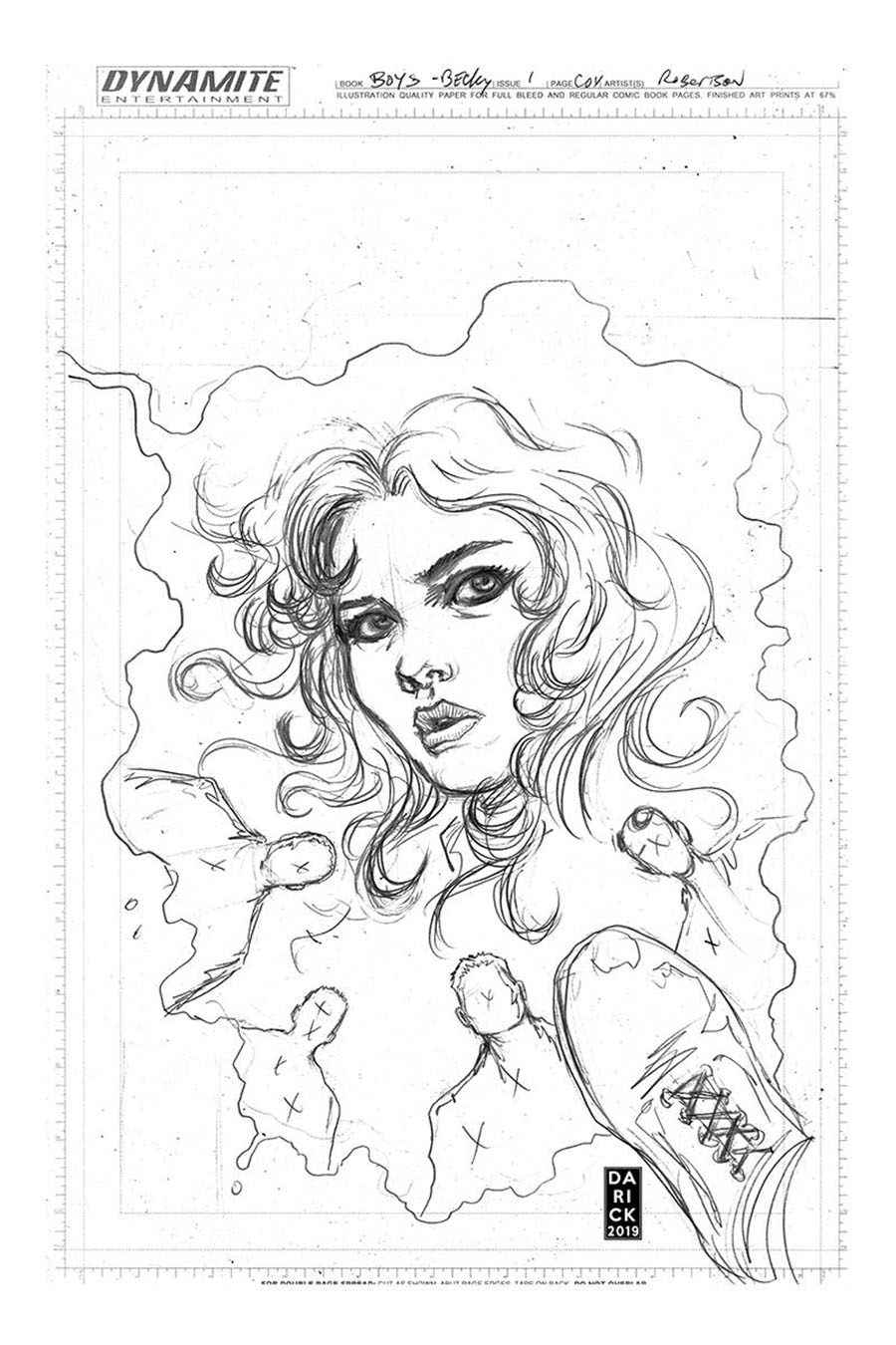 Boys Dear Becky #1 Cover B Incentive Darick Robertson Pencils Cover