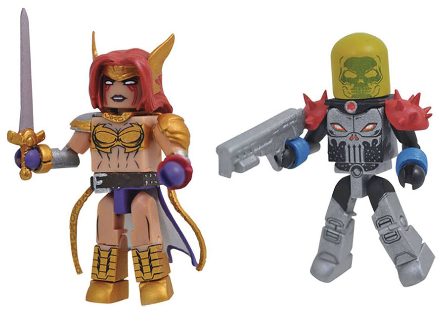 Marvel Minimates Series 79 Guardians Of The Galaxy Cosmic Ghost Rider & Angela 2-Pack