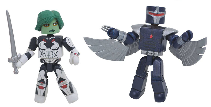 Marvel Minimates Series 79 Guardians Of The Galaxy Gamora & Darkhawk 2-Pack