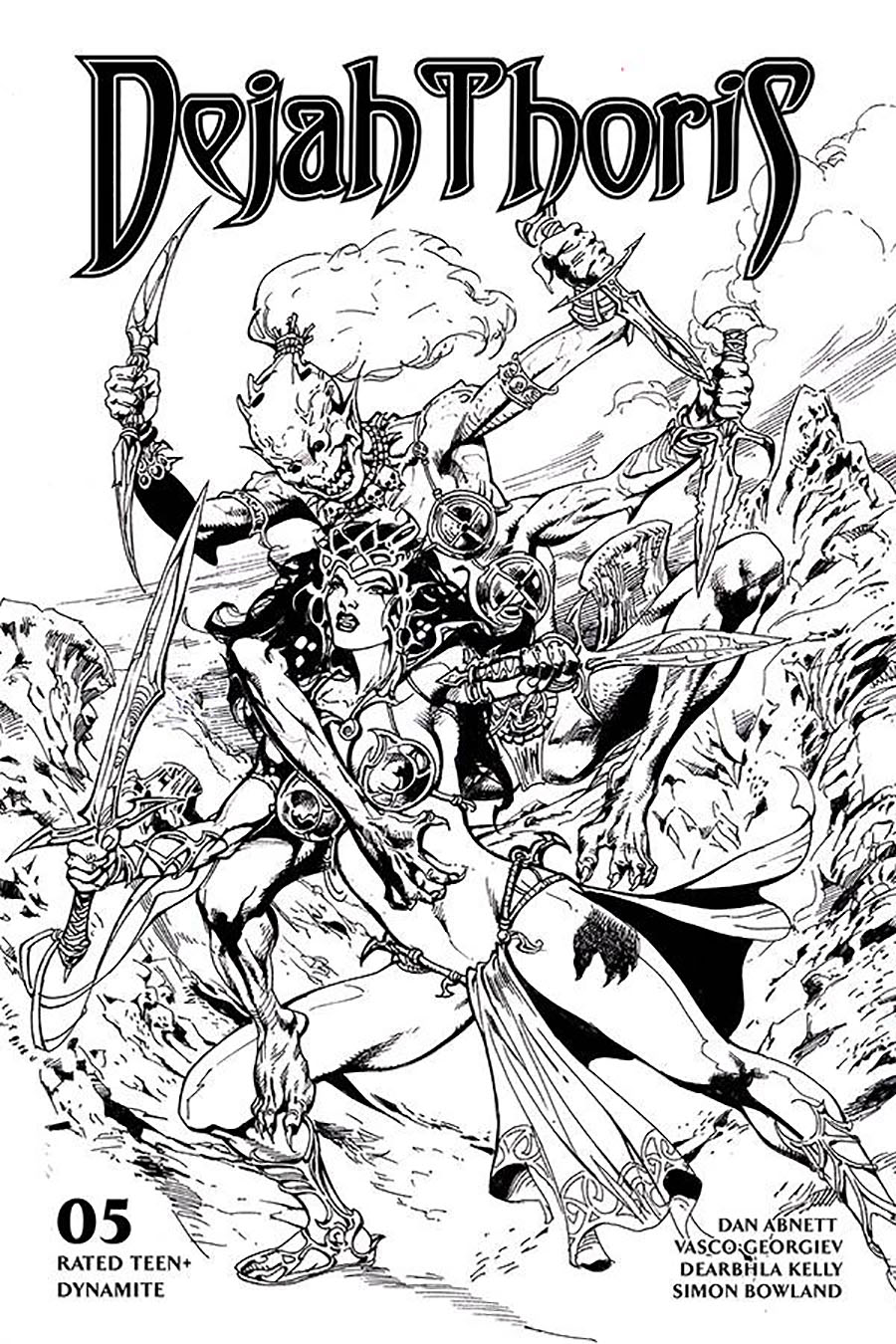 Dejah Thoris Vol 3 #5 Cover G Incentive Roberto Castro Black & White Cover