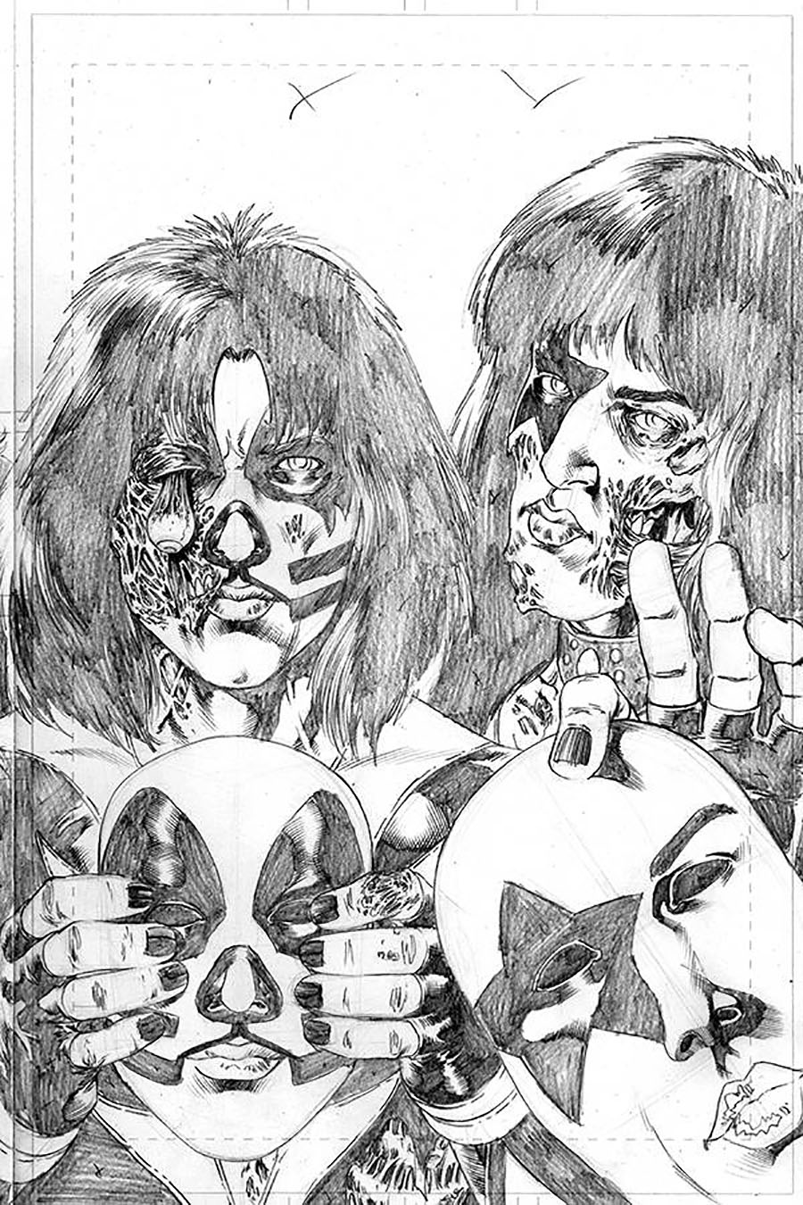 KISS Zombies #5 Cover H Incentive Rodney Buchemi Pencils Cover