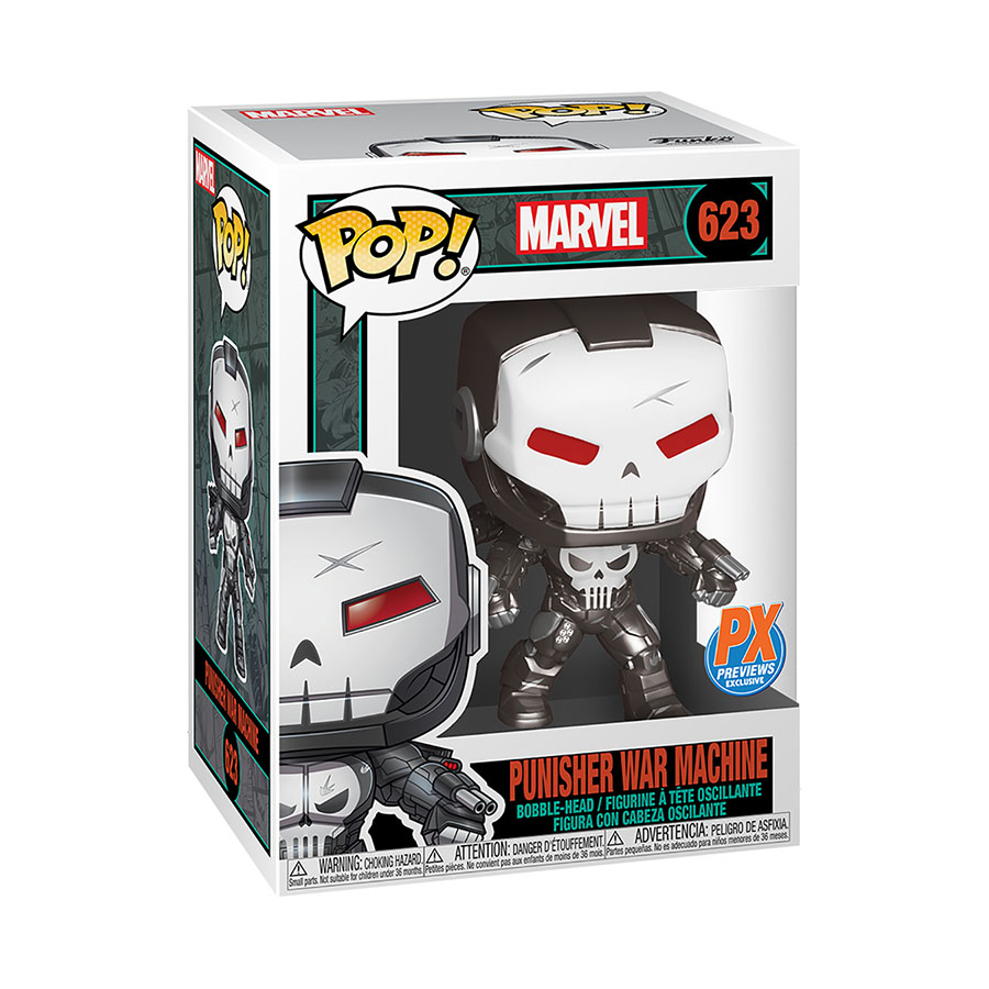 POP Marvel Punisher War Machine Previews Exclusive Bobble Head