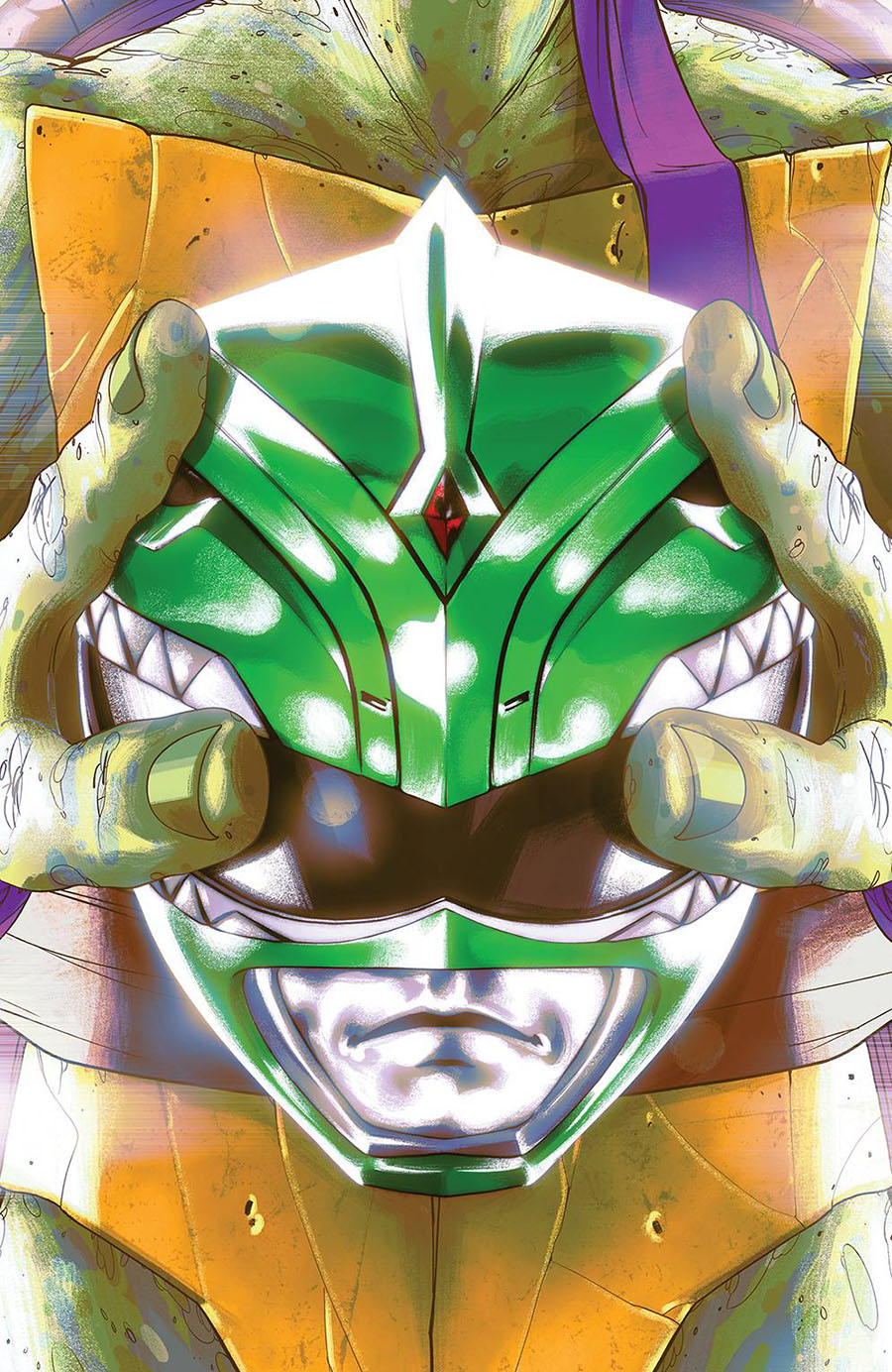 Mighty Morphin Power Rangers Teenage Mutant Ninja Turtles #5 Cover G Incentive Goni Montes Variant Cover