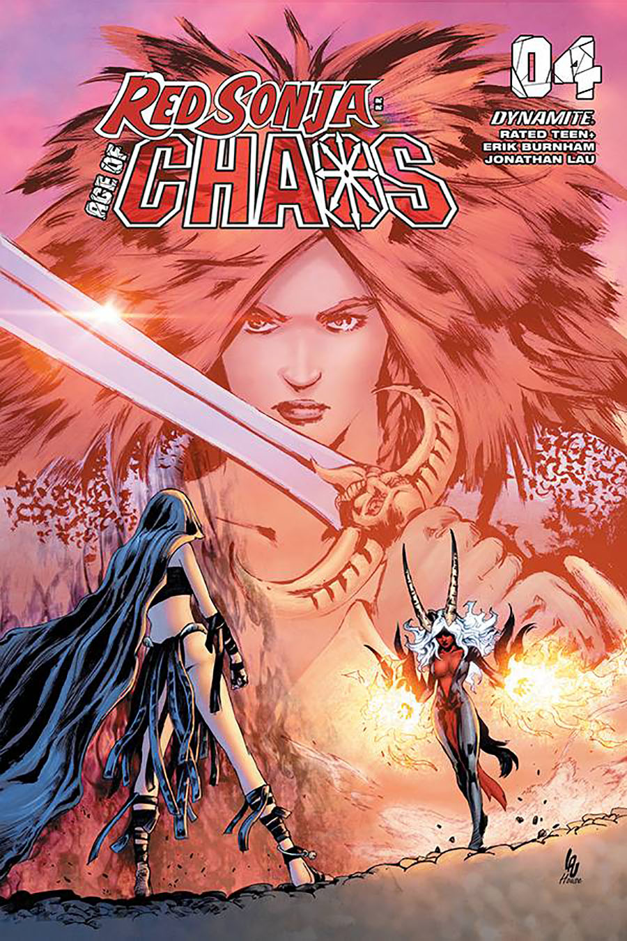 Red Sonja Age Of Chaos #4 Cover G Variant Jonathan Lau Cover