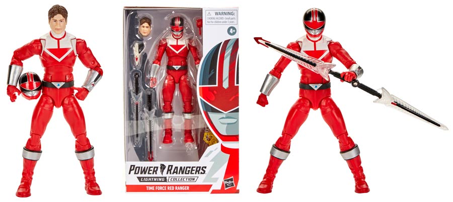 Power Rangers Lightning Series 6-Inch Action Figure - Time Force Red Ranger