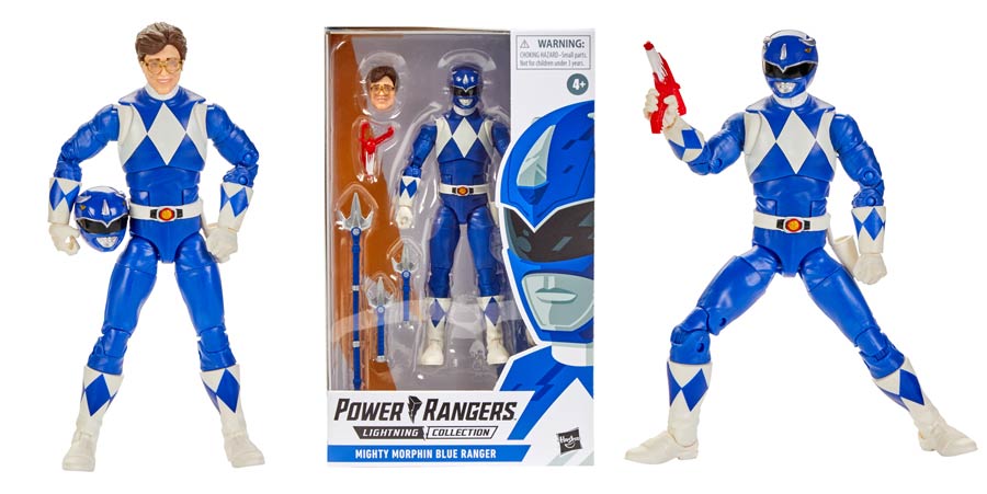 Power Rangers Lightning Series 6-Inch Action Figure - Mighty Morphin Power Rangers Blue Ranger