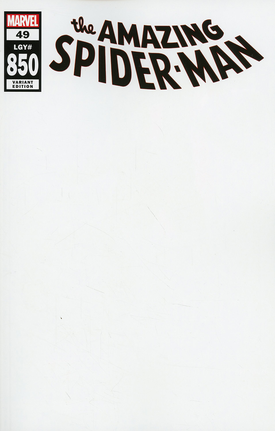 Amazing Spider-Man Vol 5 #49 Cover M Variant Blank Cover (#850)