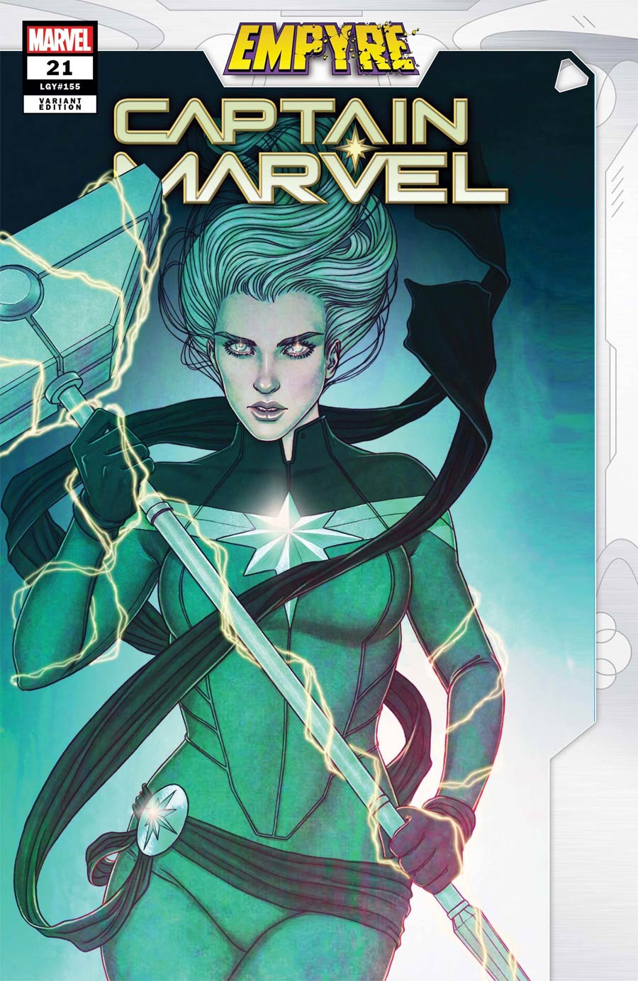 Captain Marvel Vol 9 #21 Cover B Variant Jenny Frison Empyre Cover (Empyre Tie-In)