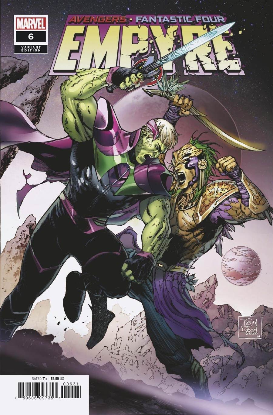 Empyre #6 Cover E Variant Tony S Daniel Kree Skrull Cover