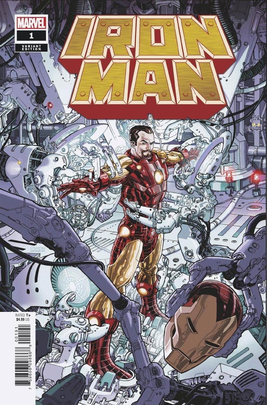 Iron Man Vol 6 #1 Cover D Variant Dustin Weaver Cover