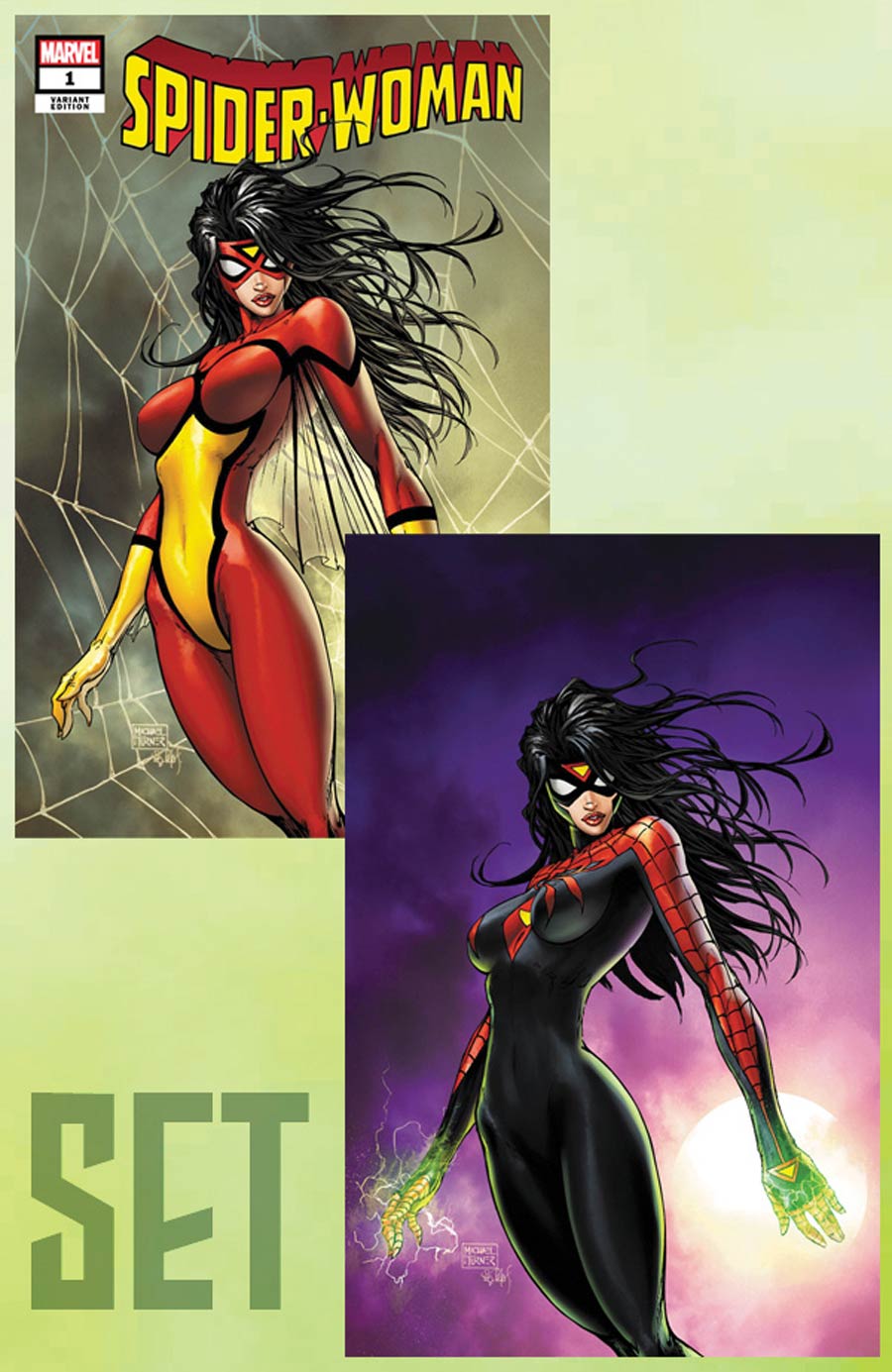 Spider-Woman Vol 7 #1 Limited Edition Michael Turner Aspen Variant Cover Set