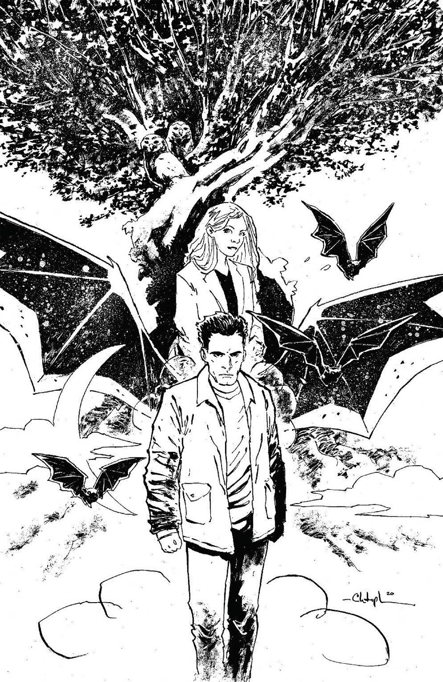 Angel & Spike #14 Cover C Variant Rob Bowyer Cover