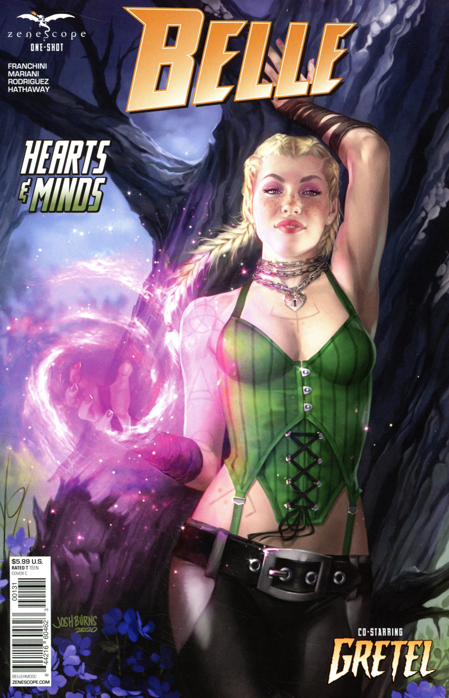 Grimm Fairy Tales Presents Belle Hearts And Minds One Shot Cover C Josh Burns