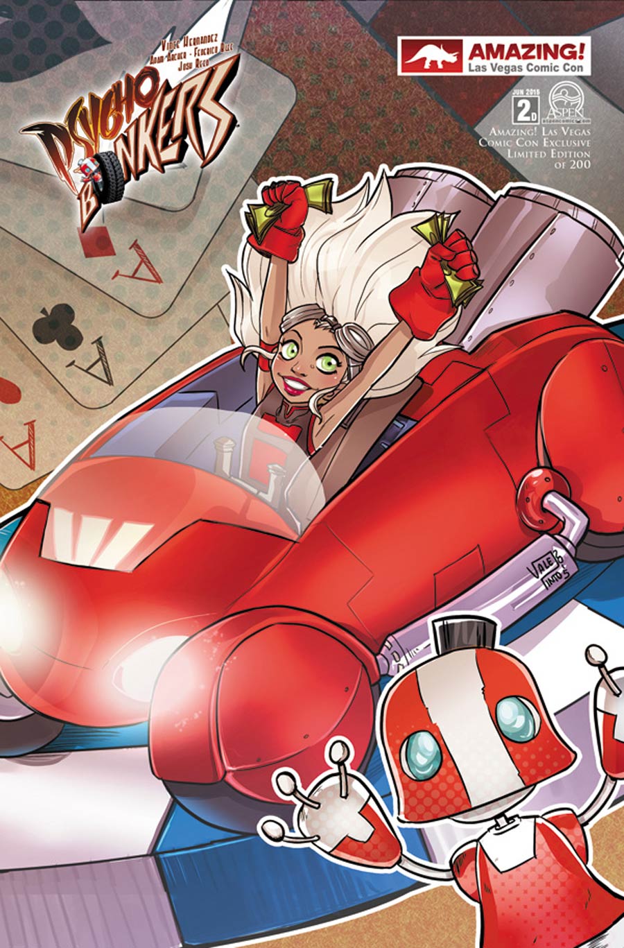 Psycho Bonkers #2 Cover D Amazing Vegas 2015 Limited Edition Valentina Pinto Variant Cover