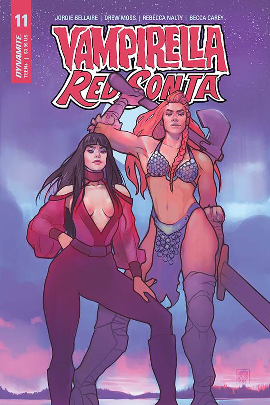 Vampirella Red Sonja #11 Cover B Variant Lauren Walsh Cover