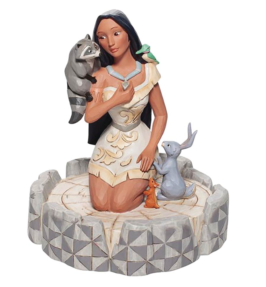 Disney Traditions White Woodlands Pocahontas 7.3-Inch Figurine